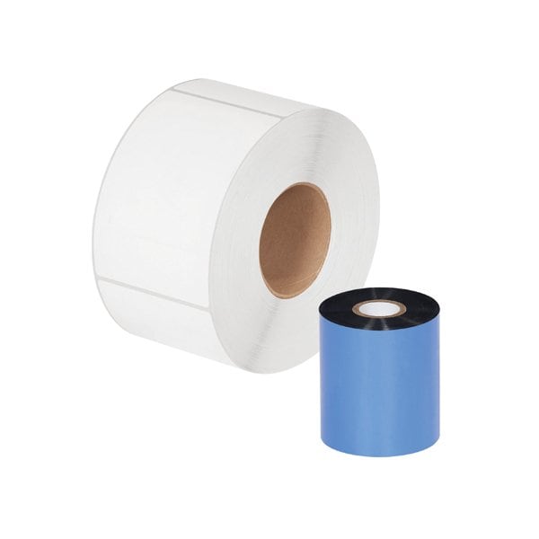Bsc Preferred 3.27'' x 1476' Black Zebra Thermal Transfer Ribbons - Wax, 24PK BUY00015008 - main